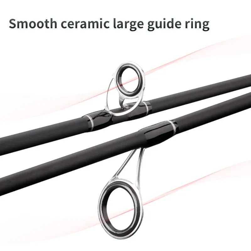 Fishing Rod Carbon Fibre Spinning/casting Lure Pole Bait Weight 4-35g 1.8m Bass