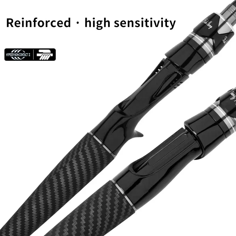 Fishing Rod Carbon Fibre Spinning/casting Lure Pole Bait Weight 4-35g 1.8m Bass