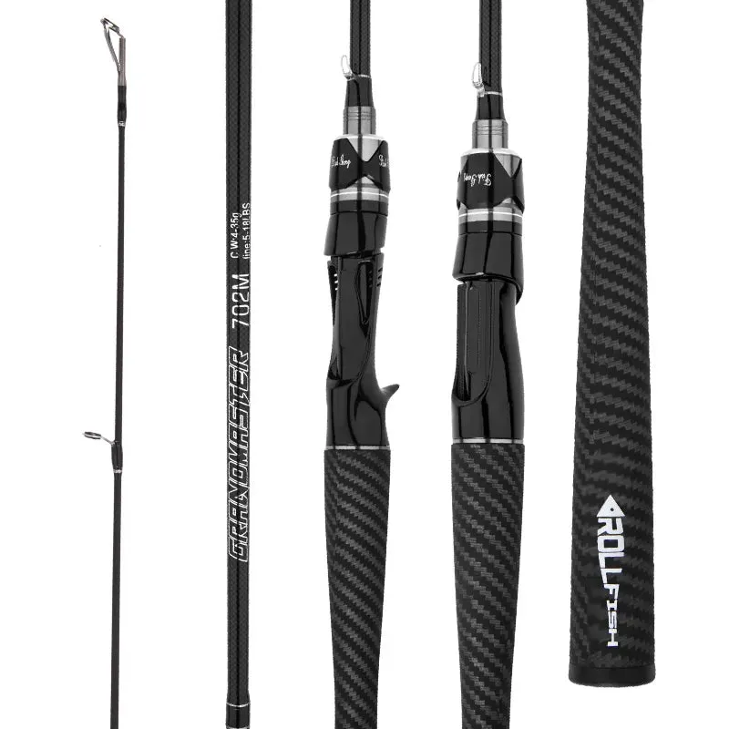 Fishing Rod Carbon Fibre Spinning/casting Lure Pole Bait Weight 4-35g 1.8m Bass