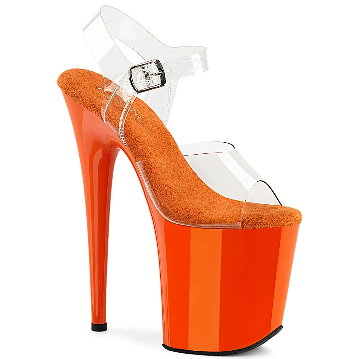 Flamingo-808 Orange Platform Heels