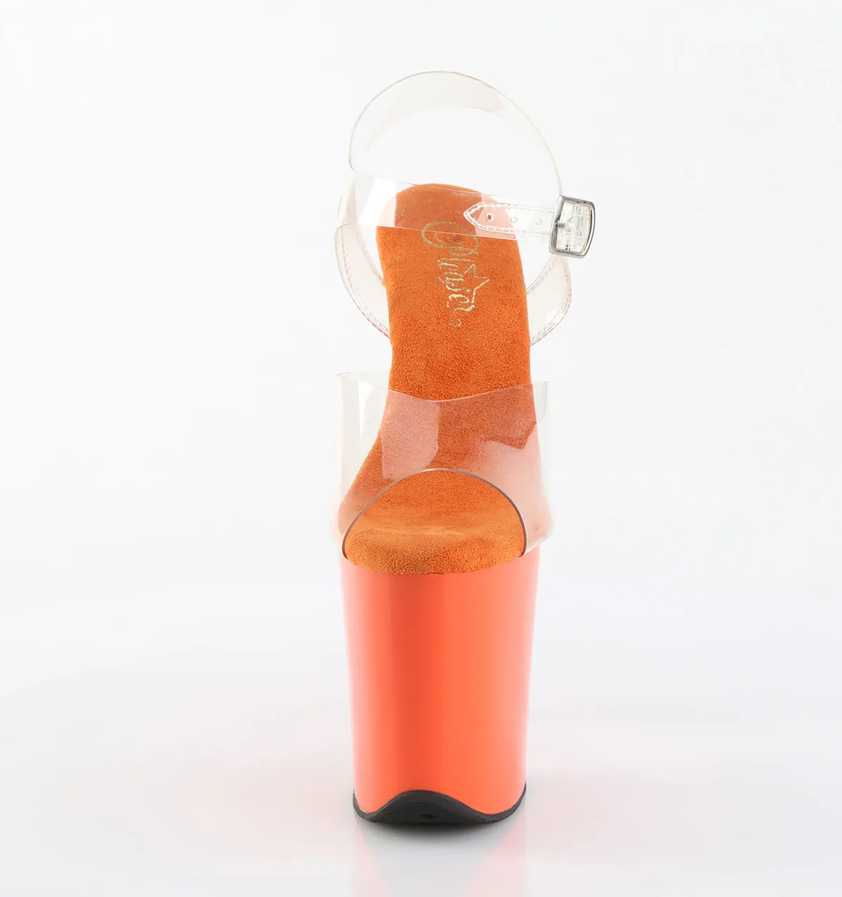 Flamingo-808 Orange Platform Heels