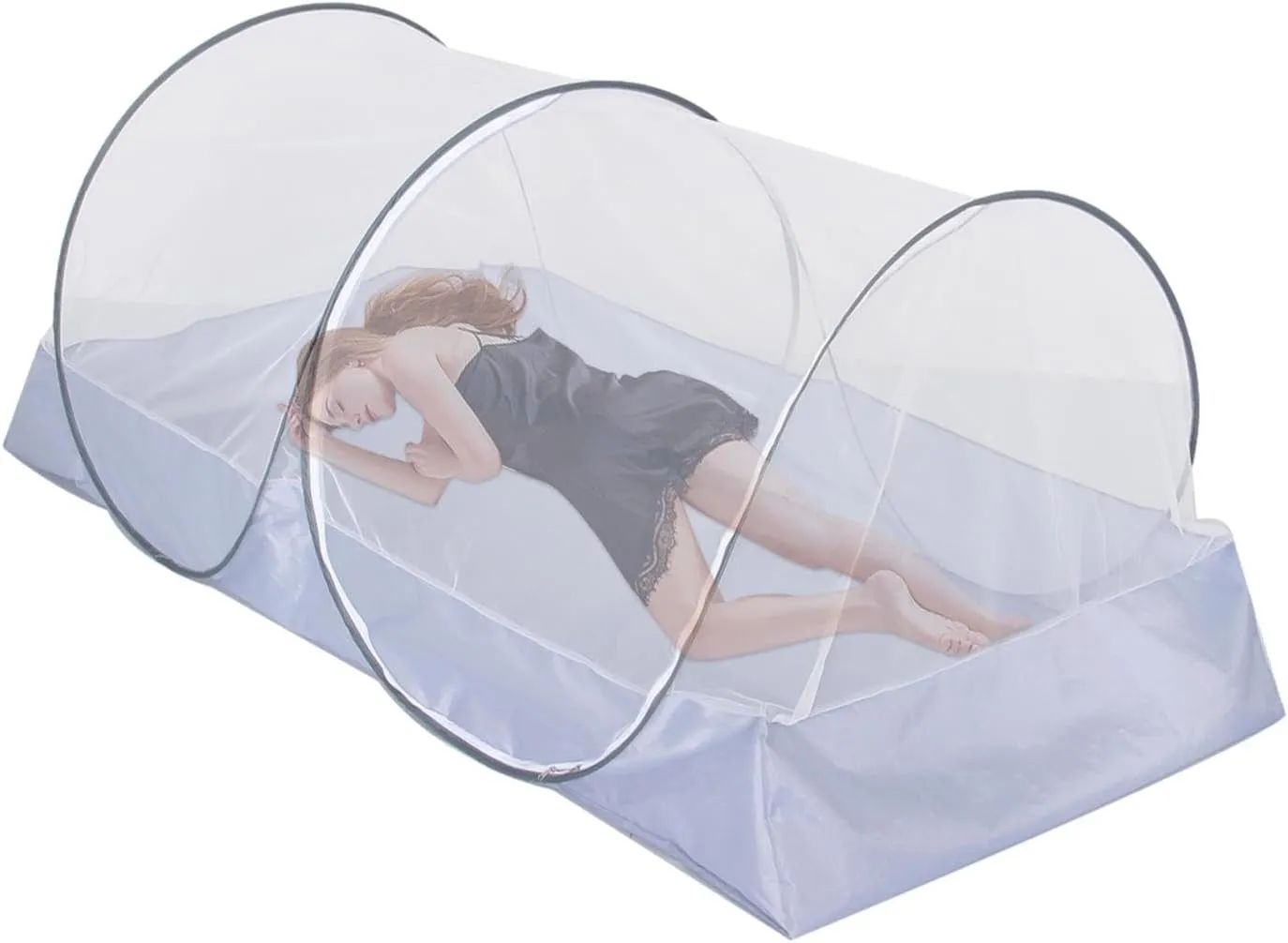 Fly Net Tent - Mosquto Nets Shelter, Bugg Proof Tents | Construction Installation Mesh Netting with Side Zipper, Camping Accessories Outdoor Gadget for Forests Backyard Patio Polyester
