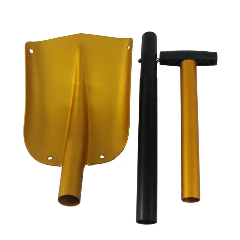 Foldable Auto Emergency Snow Shovel with Extendable Handle, Aluminum Lightweight Snow Shovel for Car,Outdoor Camping Ski,Garden