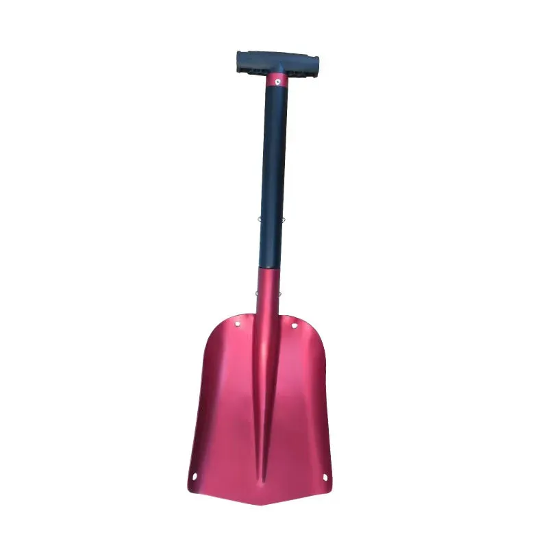 Foldable Auto Emergency Snow Shovel with Extendable Handle, Aluminum Lightweight Snow Shovel for Car,Outdoor Camping Ski,Garden