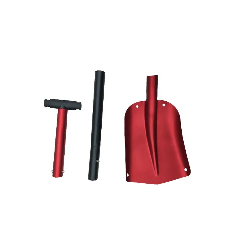 Foldable Auto Emergency Snow Shovel with Extendable Handle, Aluminum Lightweight Snow Shovel for Car,Outdoor Camping Ski,Garden