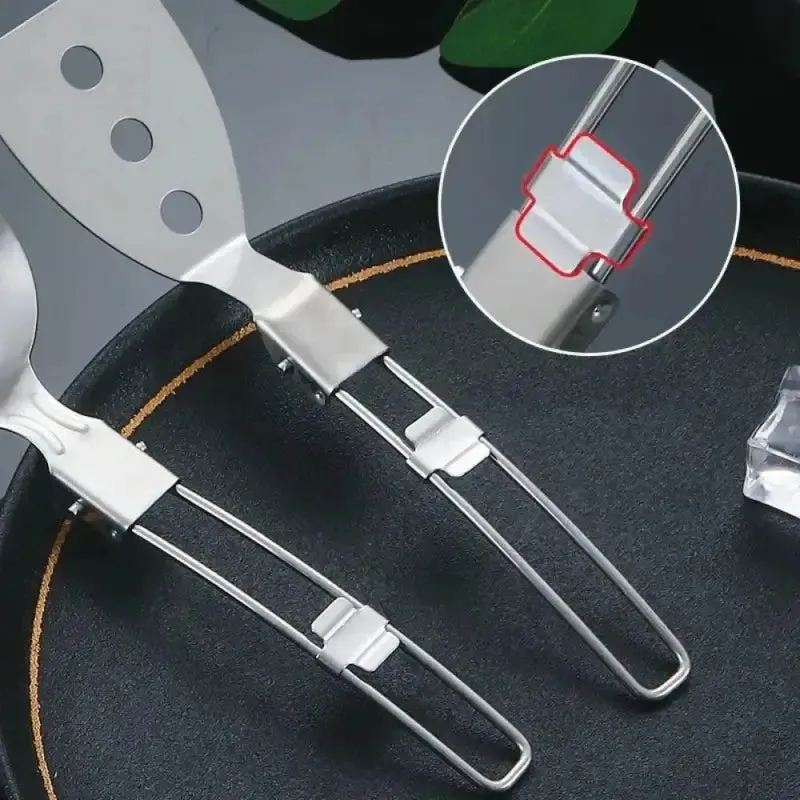 Foldable Stainless Steel Spatula-Shovel-Ladle