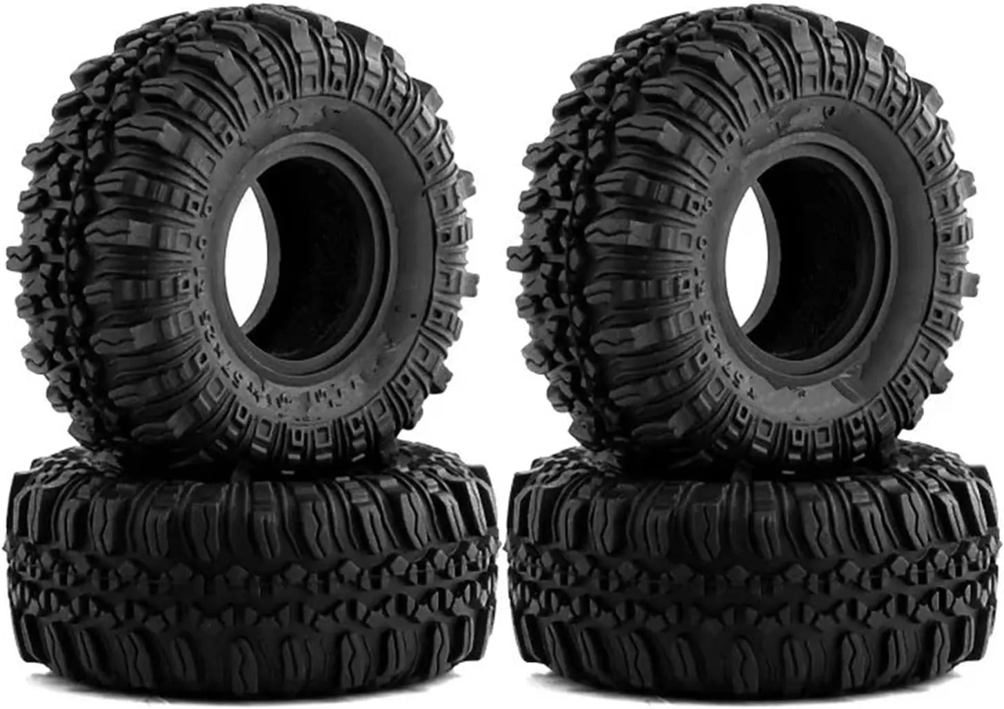 for Axial for SCX24 for TRX4M for AX24 1.0" Soft Rubber Wheel Tires 56 * 22mm for Rock for Terrain for 1/18 1/24 RC Crawler Car Rc Car Tires