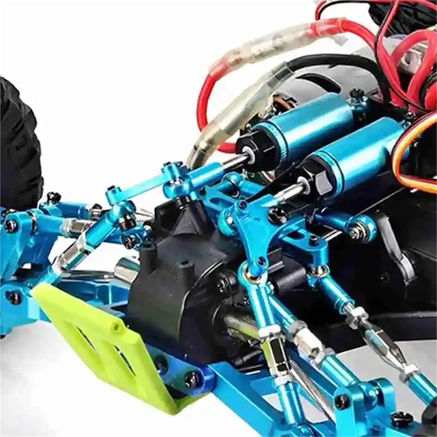 for Feiyue for FY03 for WLtoys 12428 12423 for 1/12 RC for Buggy Car Parts Upgrade Accessories Kit Shock Absorbers RC Car Parts(Blue)