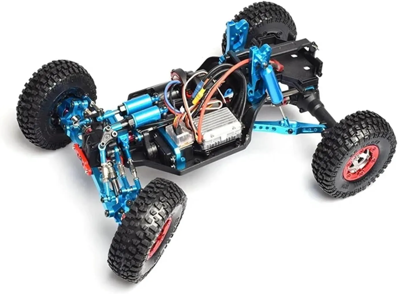 for Feiyue for FY03 for WLtoys 12428 12423 for 1/12 RC for Buggy Car Parts Upgrade Accessories Kit Shock Absorbers RC Car Parts(Blue)