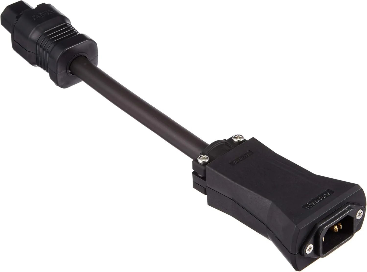 Furutech Flow-15 Plus Inline AC Power Filter, Noise Reduction, Black, Industrial Style, Audio Equipment Accessory, Power Filter