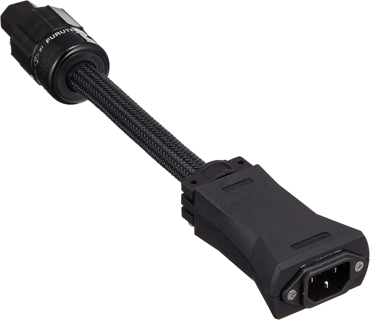 Furutech Flow-28 Inline AC Power Filter- Rhodium Plated IEC End
