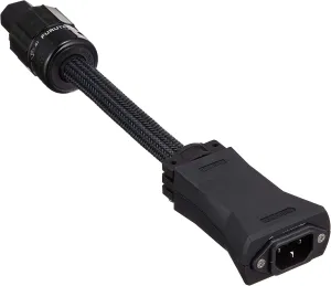 Furutech Flow-28 Inline AC Power Filter- Rhodium Plated IEC End