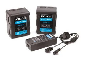 Fxlion BP-M150-KA Square V-Mount Compact Lithium-Ion Battery Kit