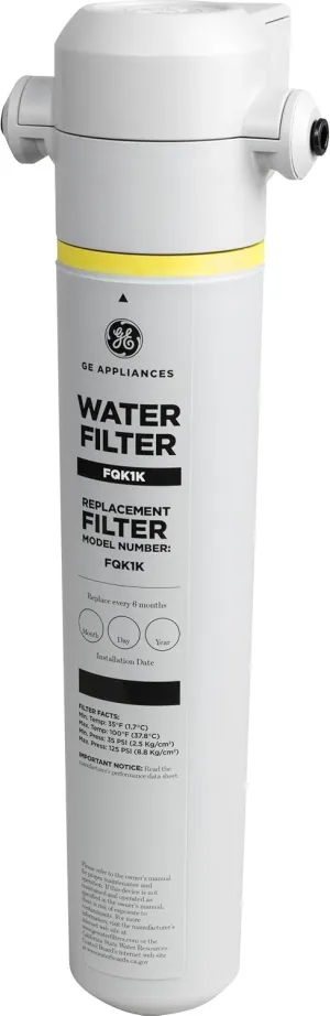GE Icemaker & Refrigerator System Exterior Connection Ice for Beverages Reduce Chlorine Taste & Odor for Better Water Replace Every 6 Months 1 Filter Sytem GXRLQK, White