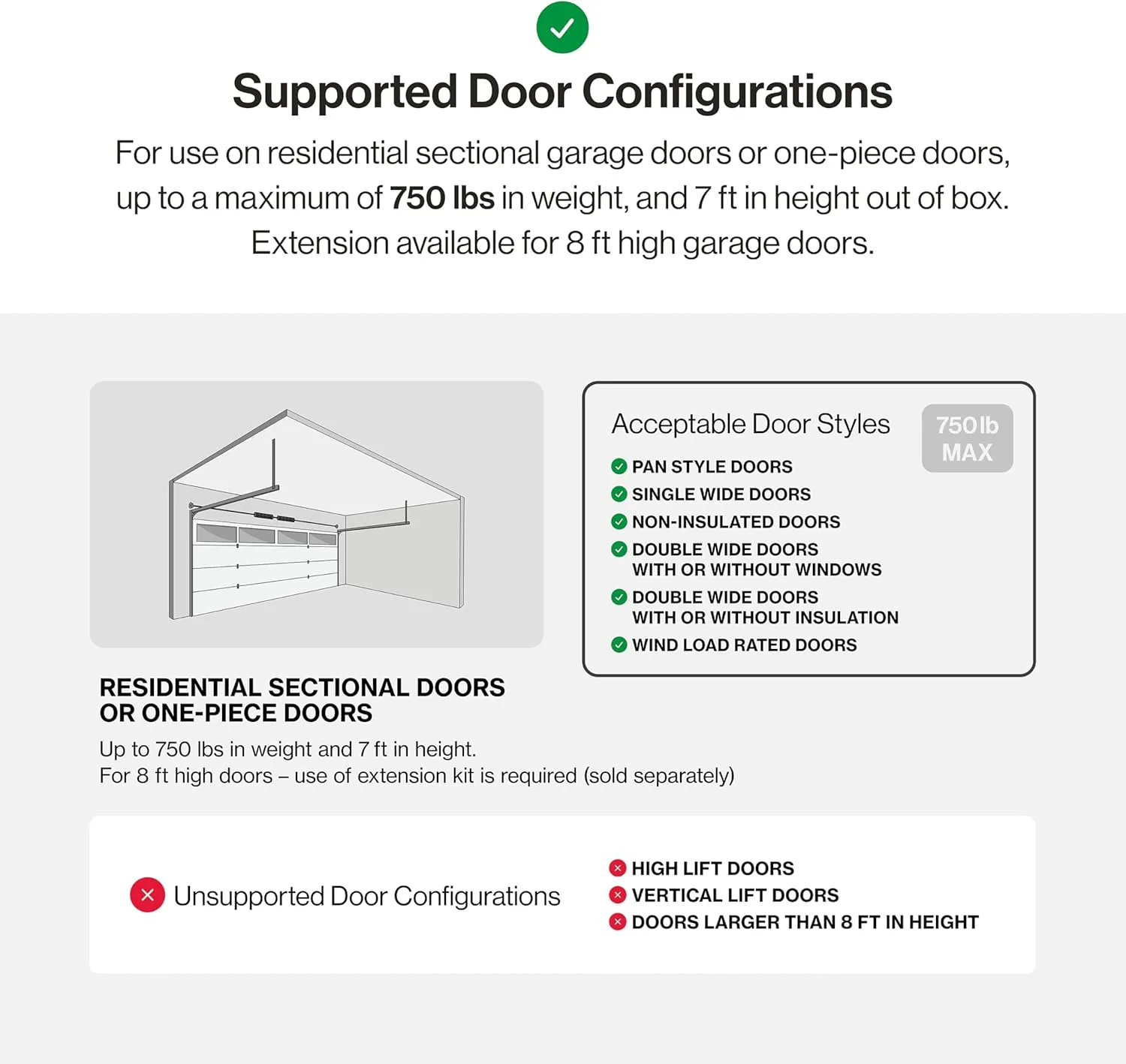 Genie ChainMax 1000 Garage Door Opener - Durable Chain Drive - Includes two 3-Button Pre-Programmed Remotes,Wall Console, Wireless Keypad, Safe-T-Beams - Model 3022-TKH, 140V DC Motor,Gray