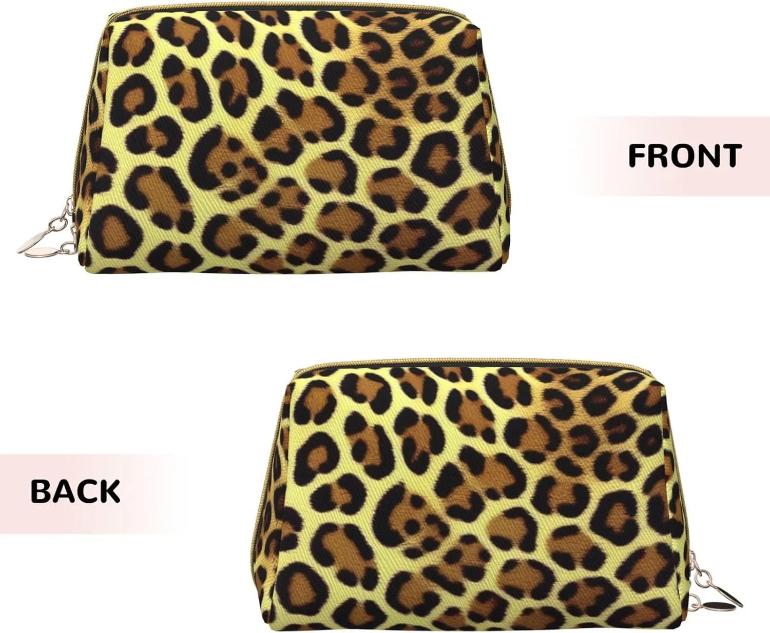 Giraffe Print Toiletry Pouch, Travel-Friendly Makeup Organizer For Makeup Brushes, Lipsticks