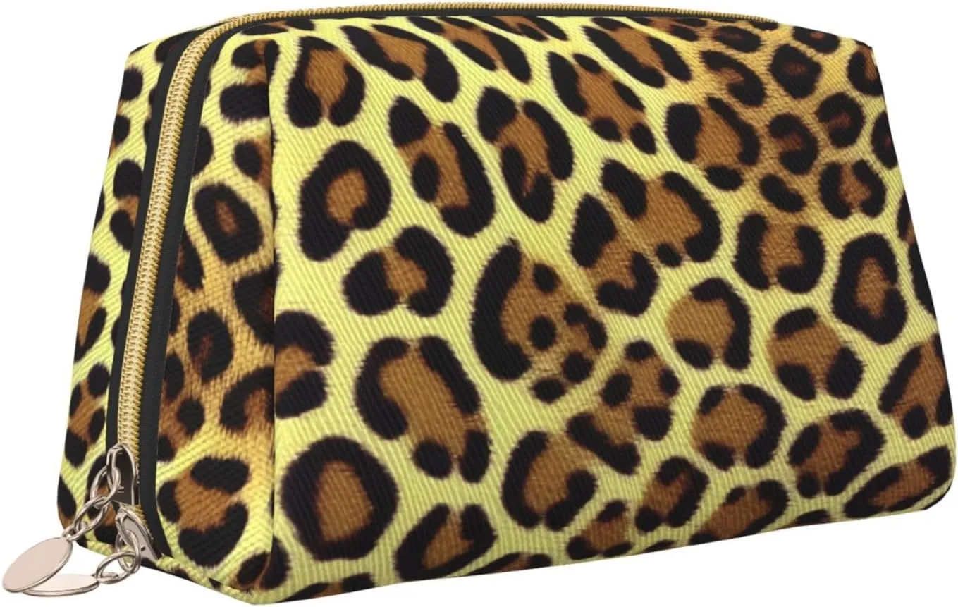 Giraffe Print Toiletry Pouch, Travel-Friendly Makeup Organizer For Makeup Brushes, Lipsticks