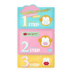 Golden Monkey Glamor Lip 3-Step Kit a three-step regenerating and moisturizing lip product 5.5g