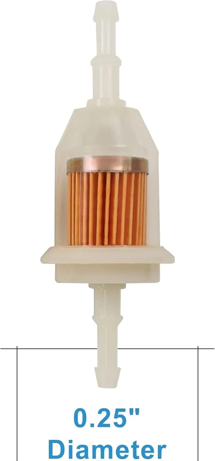 Golf Cart In line Fuel Filter 10 PCS Compatible with Club Car EZGO Yamaha