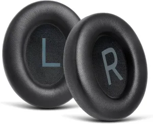 GVOEARS Real Leather Ear Pads Cushions for Bose 700 Noise Cancelling Headphones (NC700), Replacement Earpads with Softer Sheepskin Leather, Memory Foam, Added Thickness Extra Durable Ear Cups (Black)