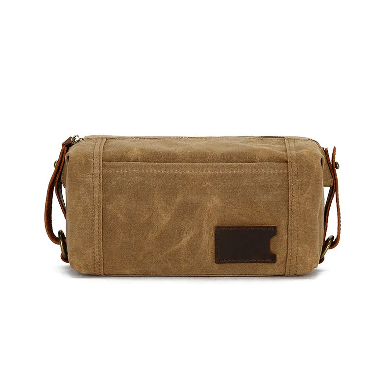 Handmade Vintage Canvas Toiletry Dopp Kit