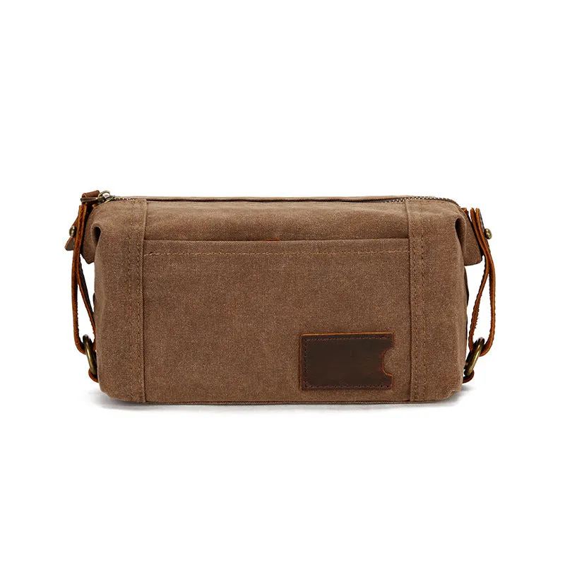 Handmade Vintage Canvas Toiletry Dopp Kit