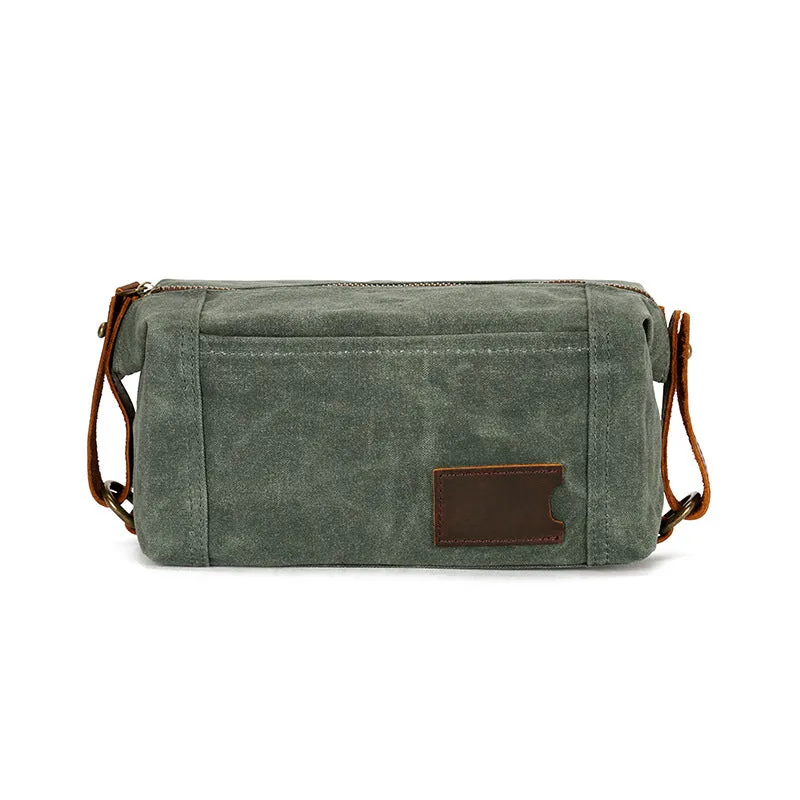 Handmade Vintage Canvas Toiletry Dopp Kit