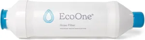 Hose Filter by EcoOne | Advanced Purification Water Filter for Garden Hose Application | Inline Dual Stage Natural Carbon Hose Filter for Filling Hot Tub & Spa | Filters up to 40,000 Gallons
