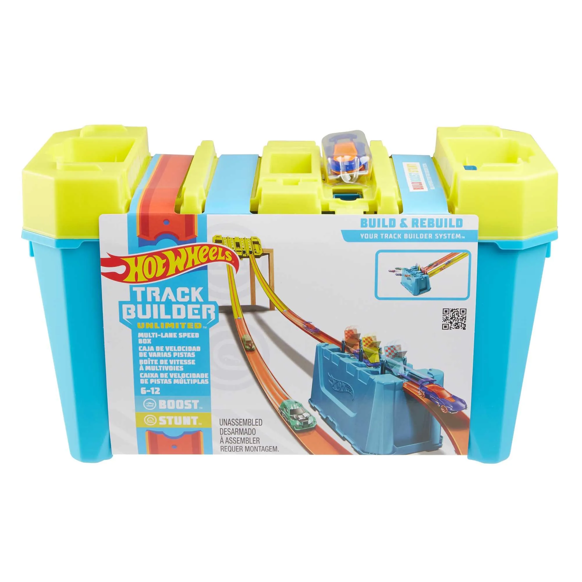 Hot Wheels Track Builder Unlimited Multi-Lane Speed Box