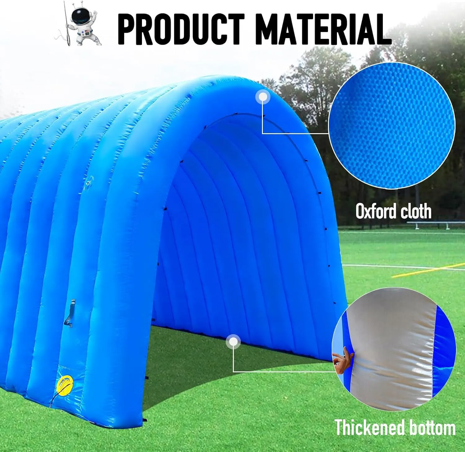 Inflatable Tunnel Sports Tunnel Entrance with Internal Blower Inflatable Tunnel Tent for Business Advertising Event Exhibition Promotion,Street,Shop,Supermarket,School(16x10x10ft)