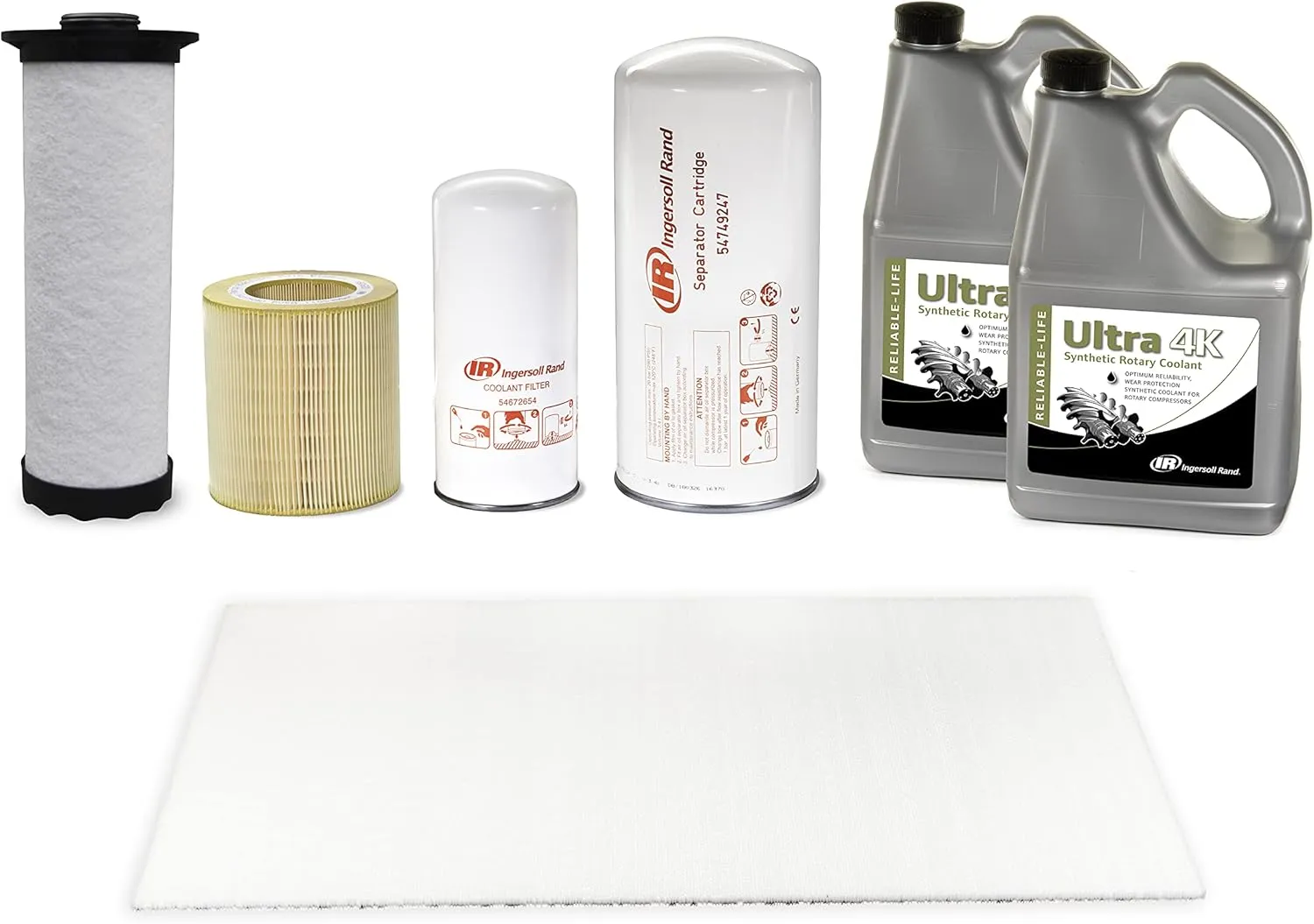 Ingersoll-Rand 47735470001 Ingersoll-Rand OEM Maintenance Kit for UP6 15-30HP Compressor (TAS Gauge replacement indicator) with Ultra 4K Lubricant
