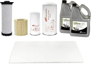 Ingersoll-Rand 47735470001 Ingersoll-Rand OEM Maintenance Kit for UP6 15-30HP Compressor (TAS Gauge replacement indicator) with Ultra 4K Lubricant