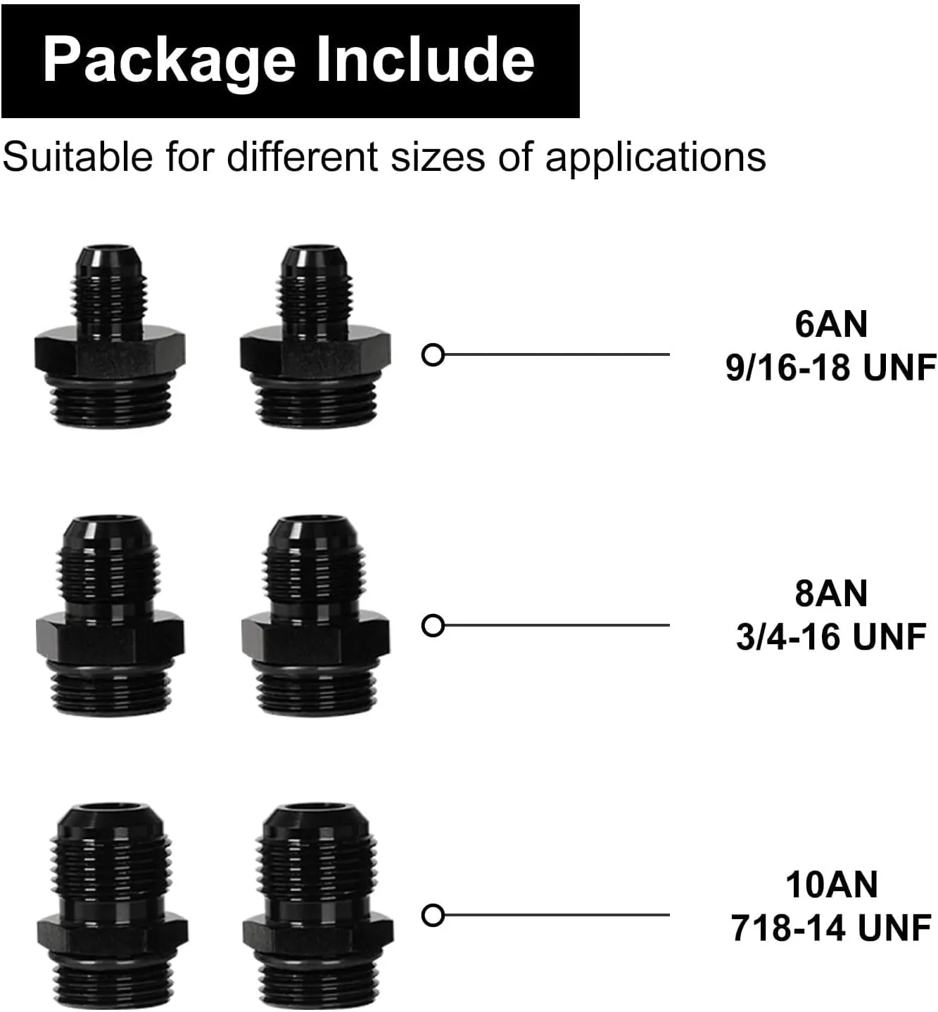 Inline Fuel Filter 100 Micron with 6AN 8AN 10AN Adapter&Bracket Clamp 50MM Universal