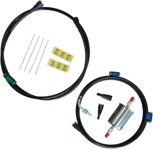 Inline Tube Replacement for 1997-05 Chevrolet GMC S10 Sonoma (Excl. 2000 and Up 4CYL) Supply & Return Nylon Fuel Line Kit Tank To Filter