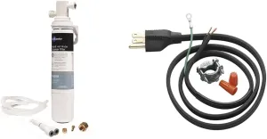InSinkErator F-2000S Premium Under Sink Water Filtration System for Instant Hot and Cold Water Dispenser System & Garbage Disposal Power Cord Kit, CRD-00