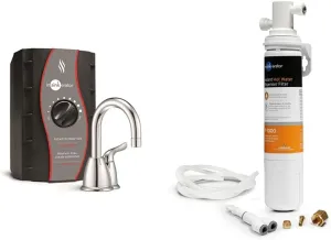 InSinkErator H-HOT150C-SS HOT150 Instant Hot Water Dispenser System-Faucet & Tank, Chrome & F-1000S, One Size
