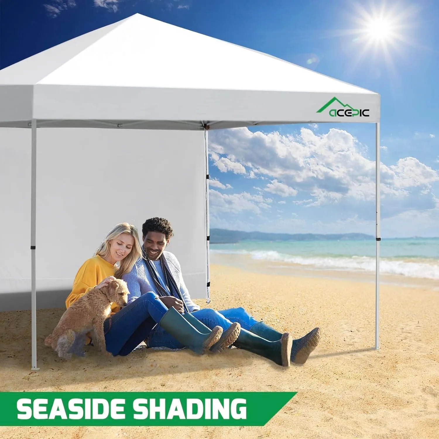 Instant Canopy Tent SideWalls for 10x10 FT Pop Up Canopy, 210D Polyester Waterproof, Grey(1PCS Sidewall Only, Canopy Tent NOT Included)