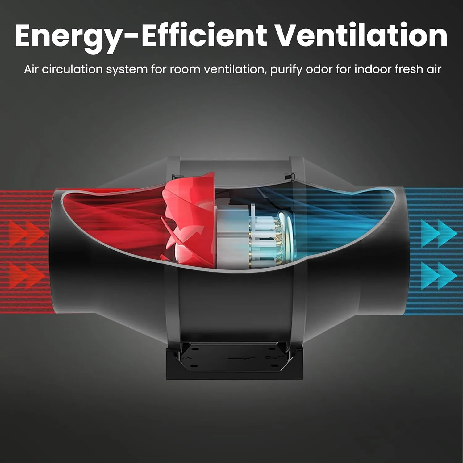 iPower Grow Tent Ventilation System, 4 Inch 200 CFM Inline Duct Fan with Speed Controller, 4" Silver Filter and 8Ft Black Ducting for Grow Tents, Black