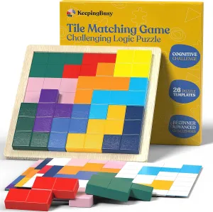 Keeping Busy Tile Matching Dementia Activities for Seniors | Memory Games for Seniors with Dementia Products for Elderly Brain Games for Adults Alzheimers Products for Elderly Brain Puzzles for Adults