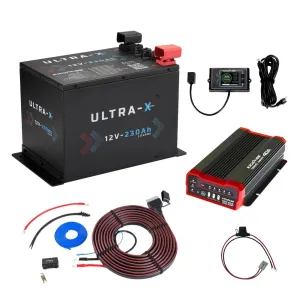 KickAss Ultra-X 230Ah Premium Base Compact Lithium Dual Battery Kit
