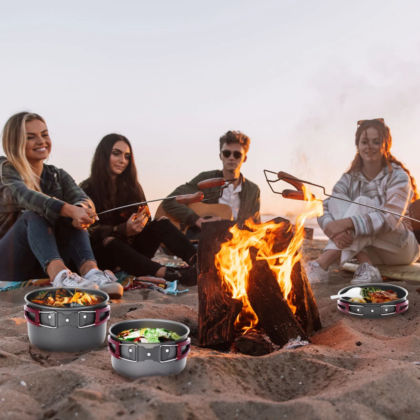 KingCamp Climber III Hard-anodized Aluminum Cookware Set