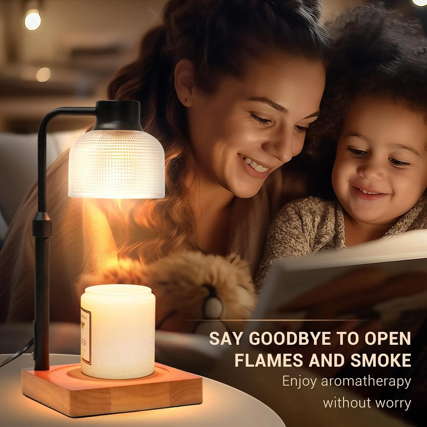 KLL Candle Warmer Lamp with Timer: Home Decor House Warming Gifts for New Home - Birthday Gifts for Women Mothers Day Birthday - Wax Melt Warmer for Jar Candles with 2 Bulbs