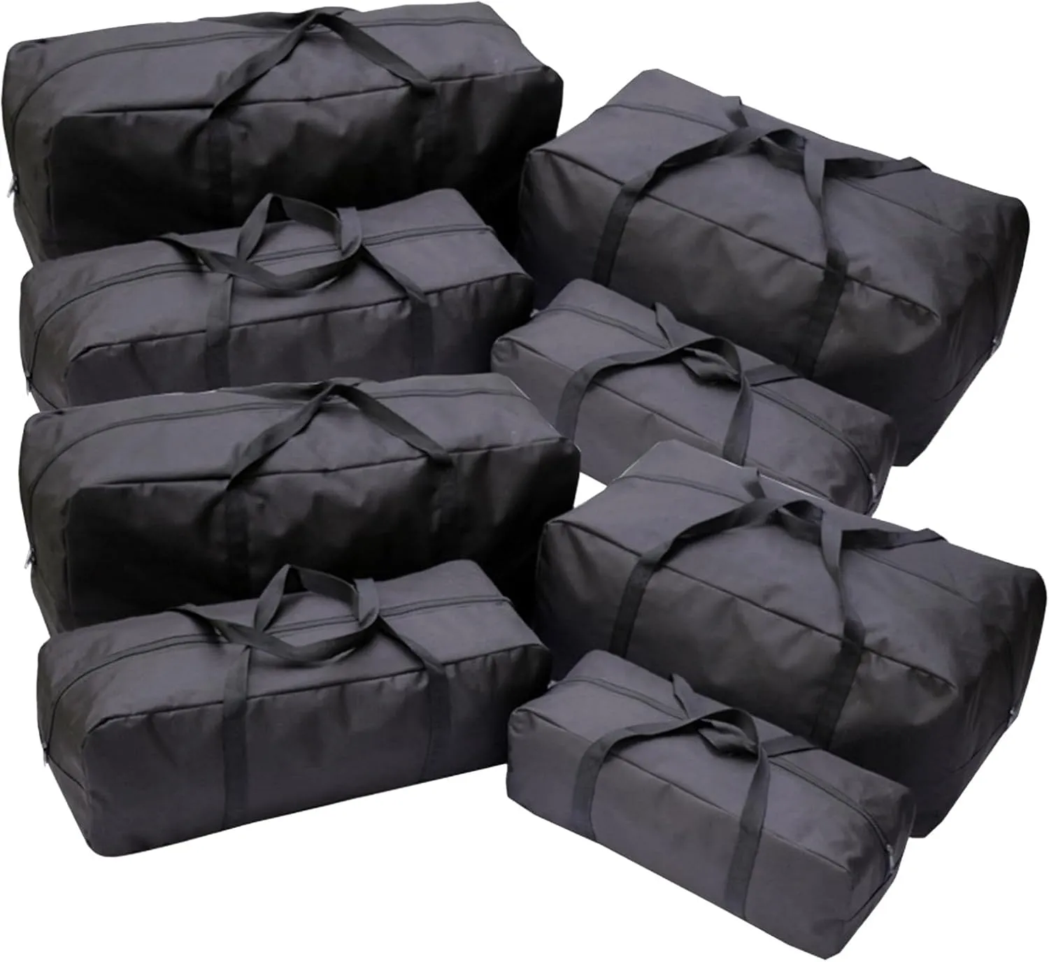 Large Capacity Luggage Bag With Handles Tent Poles Storage Bag Rainproof Luggage Gym Bag Easy To Carry
