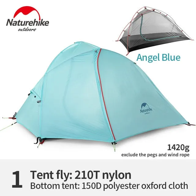 Last-minute sale Waterproof Silicone Ultralight Tent Travel Layer Hike Camping 1-2 Tent hiking Tents Outdoor Double NH Tech-powered tents NatureHike Person