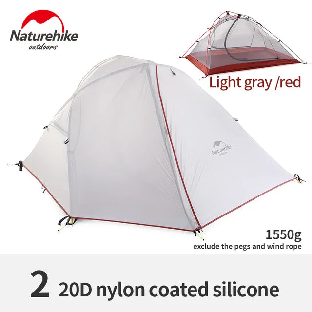 Last-minute sale Waterproof Silicone Ultralight Tent Travel Layer Hike Camping 1-2 Tent hiking Tents Outdoor Double NH Tech-powered tents NatureHike Person