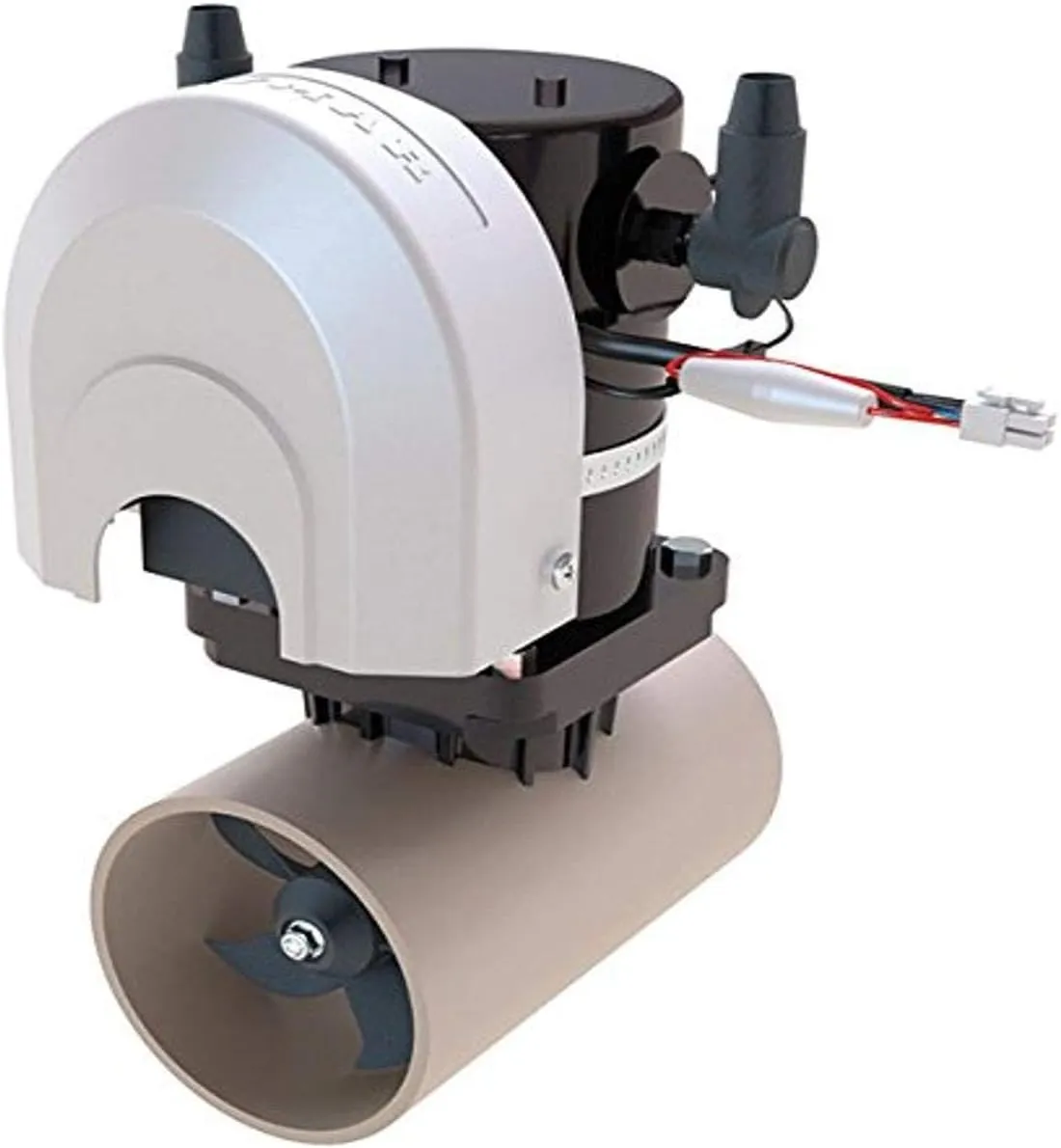 Lewmar 110TT Boat Thruster Kit 1.5 W, Single 5-Blade Propeller, 1.5kW 2.0 HP 12-Volt Motor with Joystick Control, 7-Meter Cable, Thrust Tunnel, Fuse and Holder