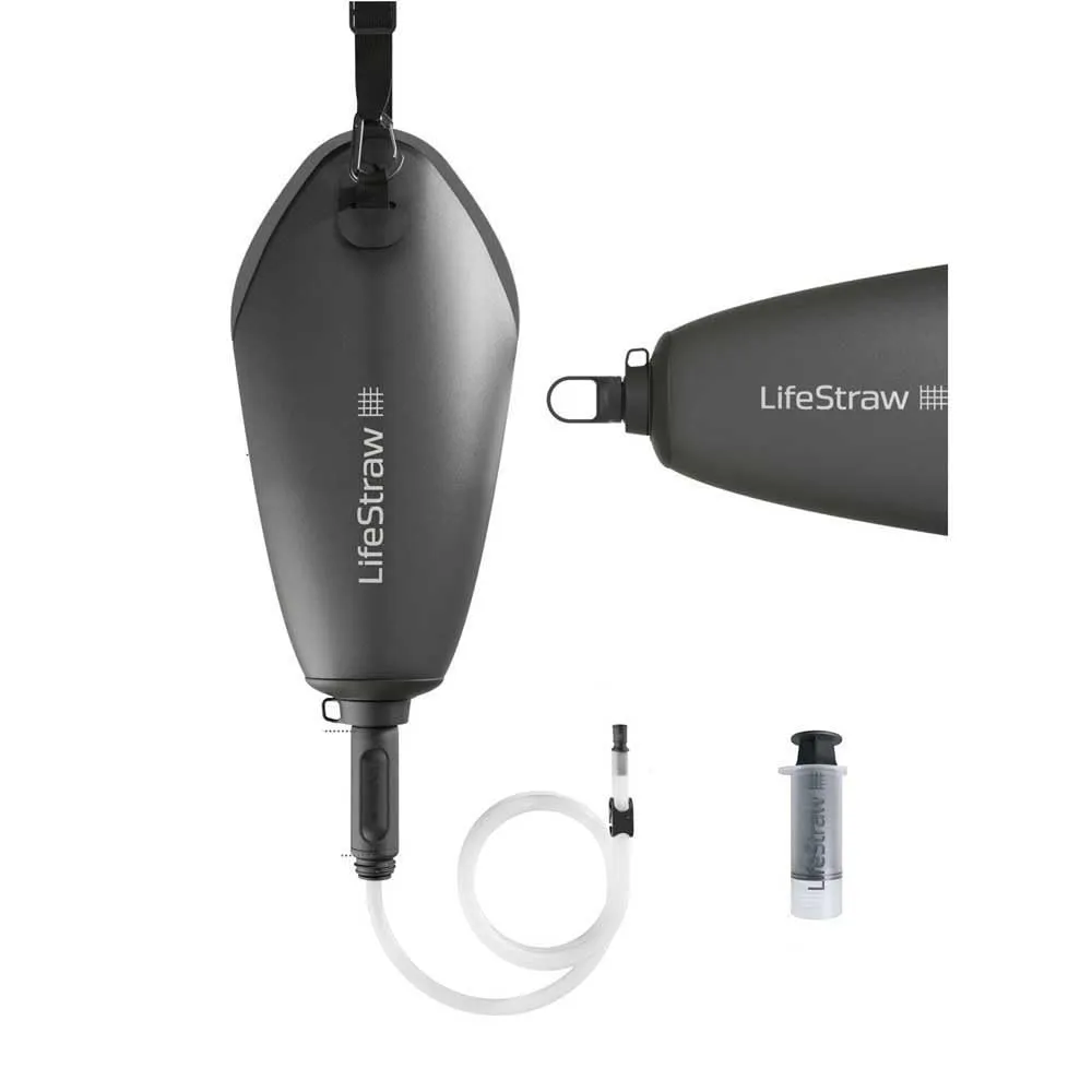 LifeStraw Peak Series Compact Gravity Water Filter System; 3L; Dark Mountain Gray