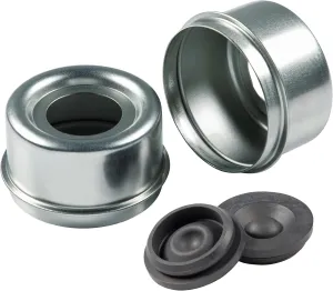 Lippert Dust Cap Replacement Kit for 5,200 to 6,000-lb. Trailer Axles with Universal Rubber Insert, Dust Cap for Super Lube Hub - 2023134662