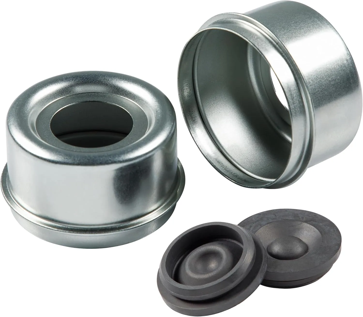 Lippert Dust Cap Replacement Kit for 5,200 to 6,000-lb. Trailer Axles with Universal Rubber Insert, Dust Cap for Super Lube Hub - 2023134662