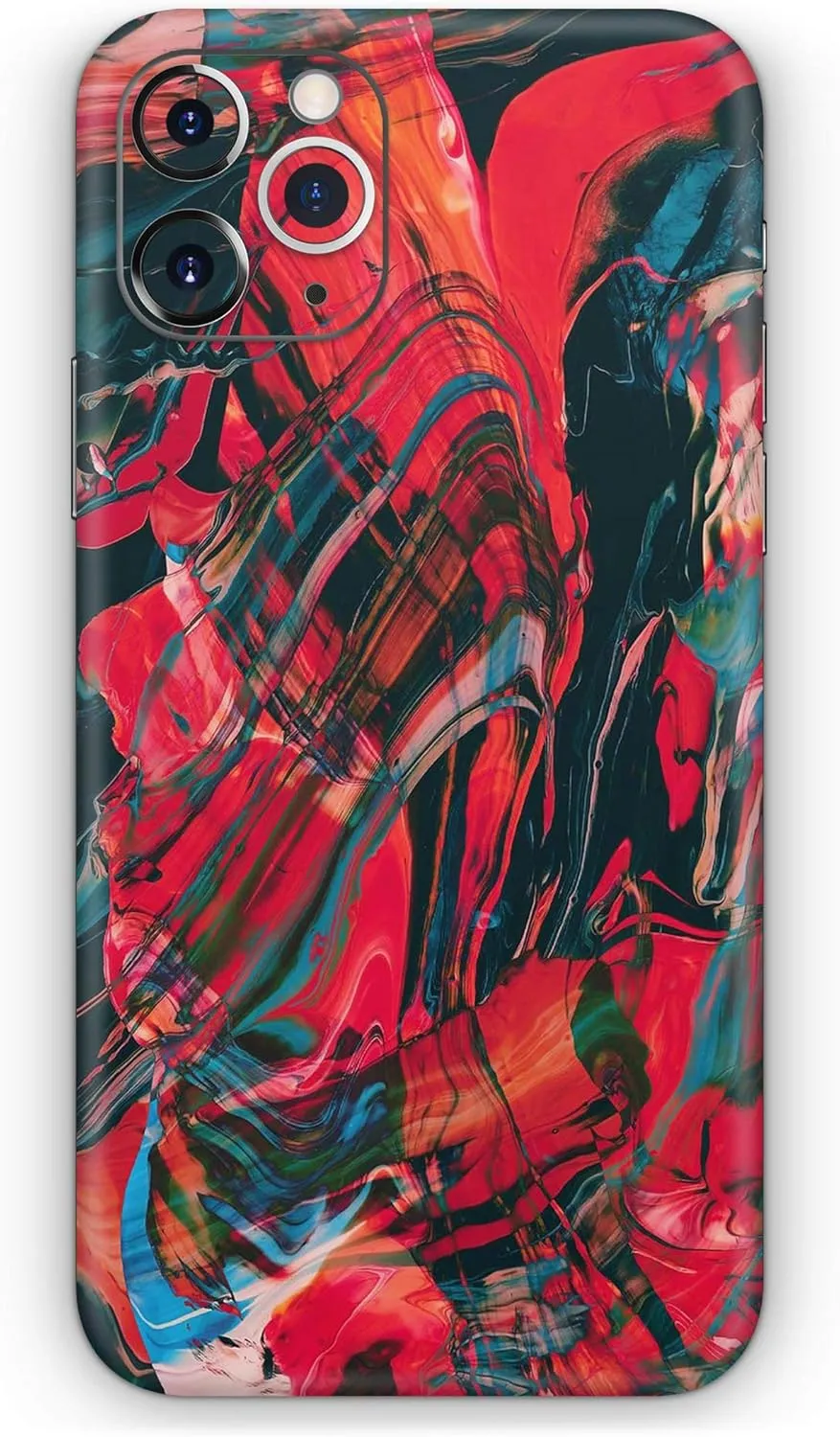 Liquid Abstract Paint Remix V88 - DesignSkinz Protective Vinyl Decal Wrap Skin Cover Compatible with The Apple iPhone Xs Max (Full-Body, Screen Trim & Back Glass Skin)
